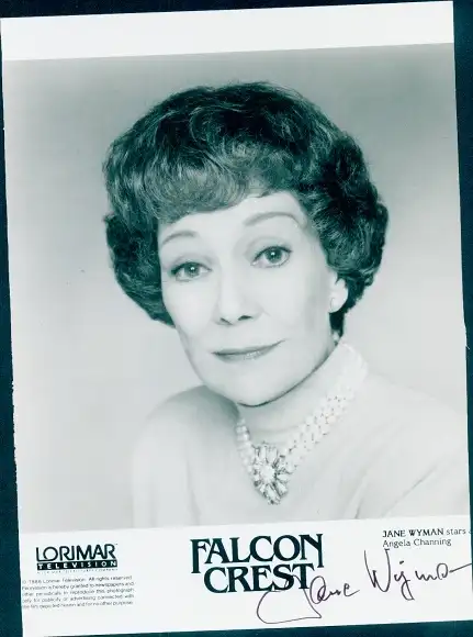 Foto Schauspielerin Jane Wylman, Portrait, Autogramm