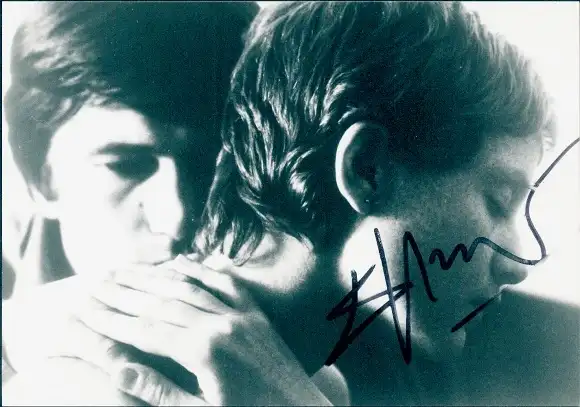 Foto Schauspielerin Isabelle Huppert, Portrait, Film Passion, Autogramm