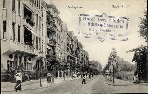 Ak Hagen in Westfalen, Buscheystraße