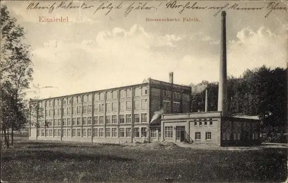 Ak Einsiedel Chemnitz, Boessnecksche Fabrik