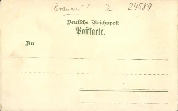 Litho Nortorf in Holstein, Holsatia Brauerei, Bahnhof, Gleisseite, Kriegerdenkmal, Kirche