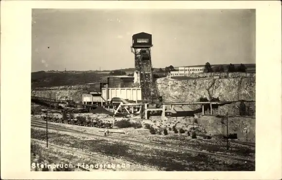 Foto Ak Flandersbach Wülfrath im Bergischen Land, Steinbruch