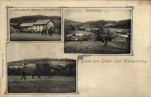 Ak Großpinzing Weiding in der Oberpfalz, Kleinpinzing, Anwesen von Maurermeister Engl