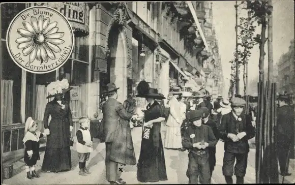Ak Frankfurt am Main, Margeritentag, Margueritentag, Straßenpartie
