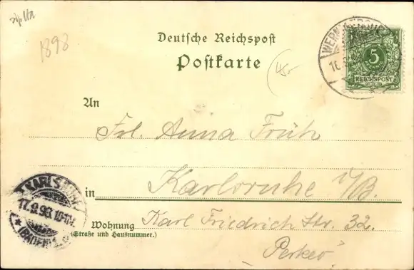 Litho Wernigerode im Harz, Hotel Monopol, Totalansicht