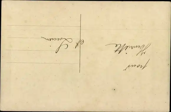 Ak Junge mit Rechen und Mädchen mit Puppe