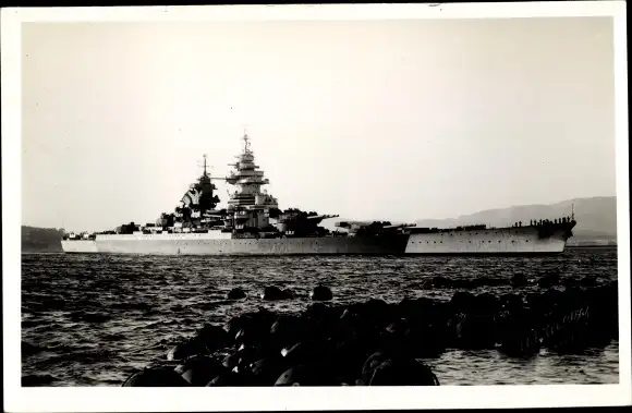 Foto Ak Französisches Kriegsschiff Richelieu