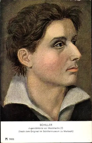 Künstler Ak Weckherlin, Friedrich Schiller, Portrait