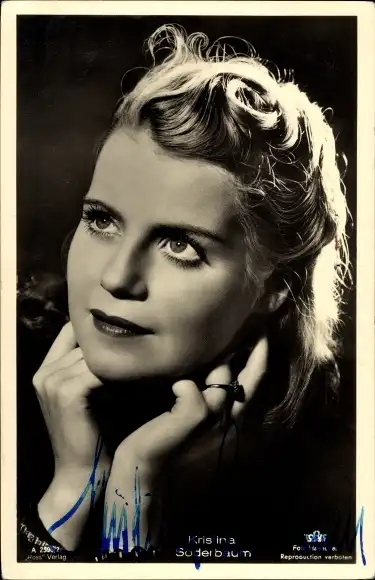 Ak Schauspielerin Kristina Söderbaum, Portrait, Ross Verlag A 2598 2, Autogramm