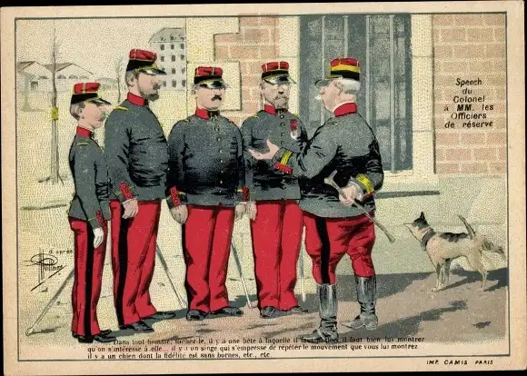 Künstler Ak Guillaume, Albert, Französische Soldaten, Soldatenleben