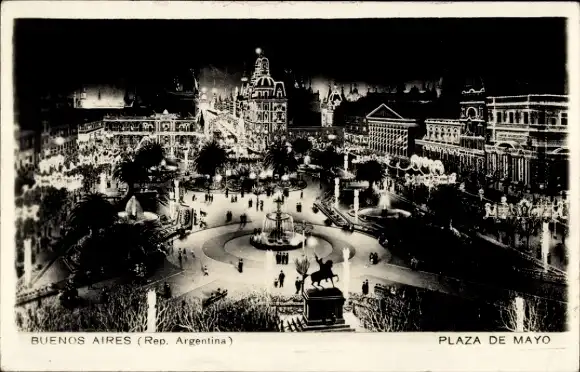 Ak Buenos Aires Argentinien, Plaza de Mayo