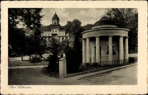 Ak Bad Liebenstein, Alter Brunnentempel, Hotel Kaiserhof