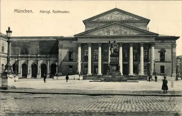 Ak München Bayern, königliches Hoftheater