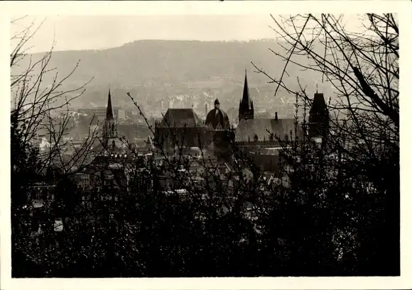 Ak Aachen in Nordrhein Westfalen, Dom, Blick von Norden