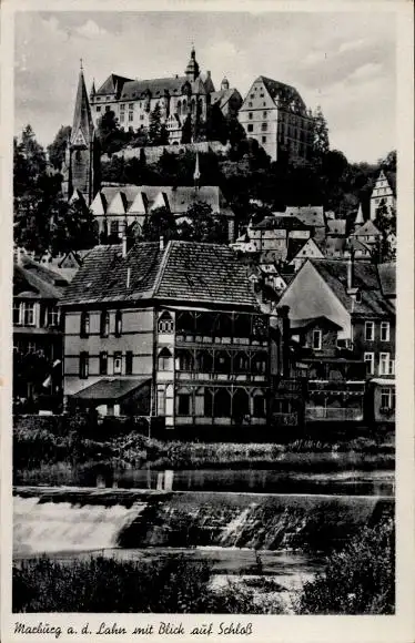 Ak Marburg an der Lahn, Schloss