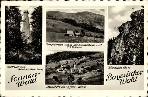 Ak Büchelstein Grattersdorf Niederbayern, Brotjacktriegel, Langfürt