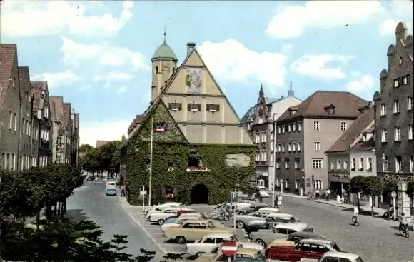 Ak Weiden in der Oberpfalz, Stadtplatz, Rathaus