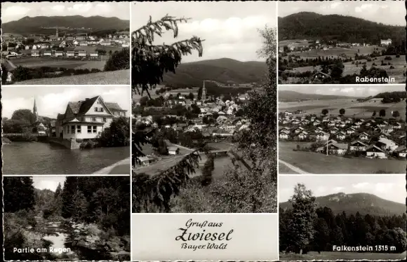 Ak Zwiesel im Bayerischen Wald, Falkenstein, Rabenstein