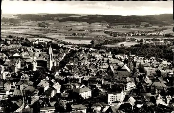 Ak Weiden in der Oberpfalz, Luftbild