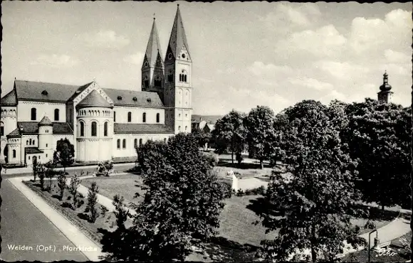 Ak Weiden in der Oberpfalz, Pfarrkirche