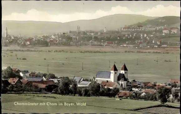 Ak Chammünster Cham Oberpfalz, Panorama