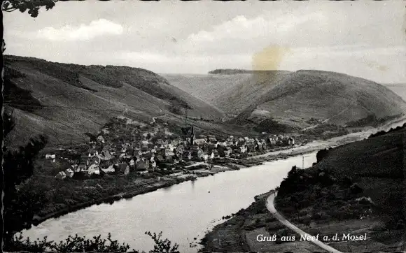 Ak Neef an der Mosel, Panorama