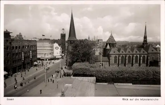 Ak Essen im Ruhrgebiet, Blick von der Münsterkirche