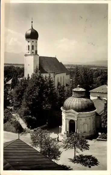 Ak Bad Heilbrunn in Oberbayern, Kirche