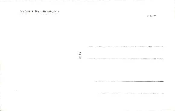 Ak Freiburg im Breisgau, Münsterplatz