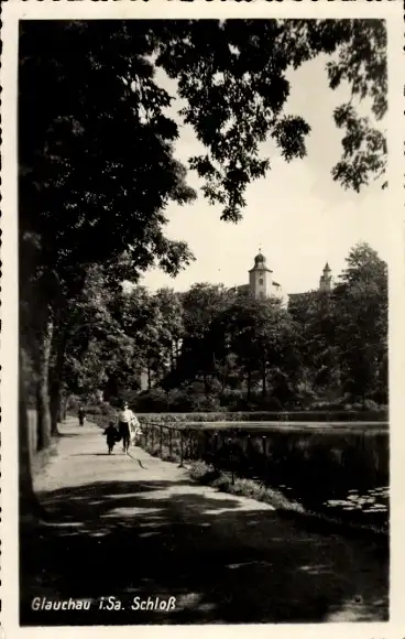 Ak Glauchau in Sachsen, Schloss