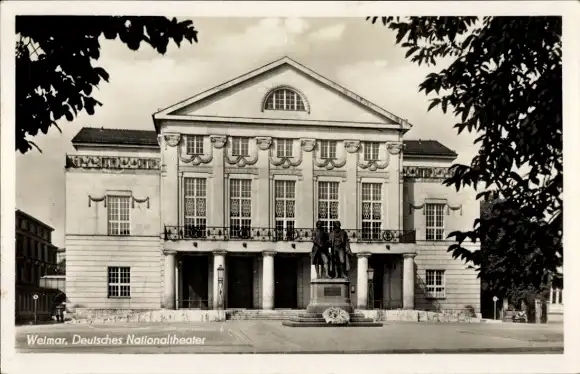 Ak Weimar in Thüringen, Deutsches Nationaltheater