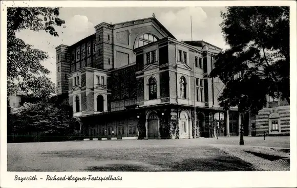 Ak Bayreuth in Oberfranken, Richard Wagner Festspielhaus