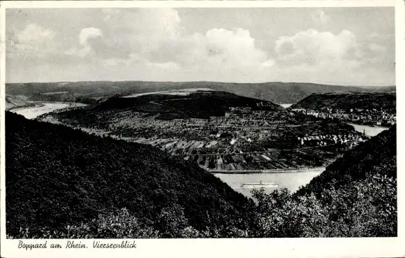 Ak Boppard am Rhein, Vierseenblick