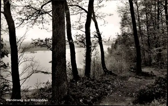 Ak Hitzacker an der Elbe, Wanderweg bei den Klötzehöfen