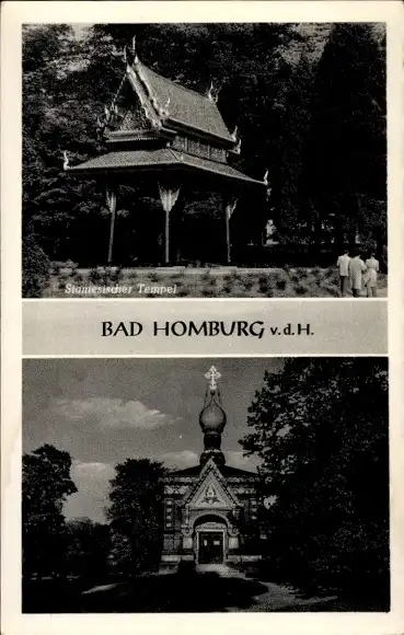 Ak Bad Homburg vor der Höhe Hessen, Siamesischer Tempel