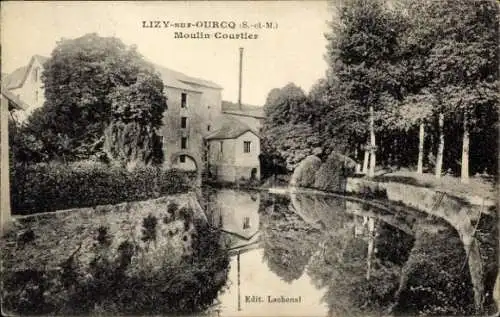 Ak Lizy sur Ourcq Seine et Marne, Moulin Courtier