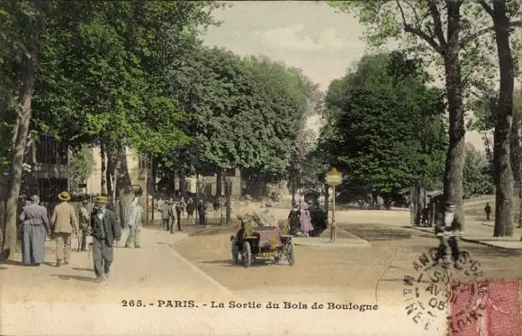 Ak Paris XVI, Bois de Boulogne, Eingang