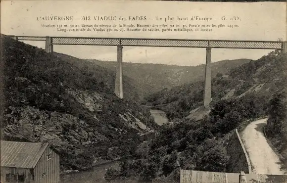 Ak Les Ancizes Comps Puy de Dôme, Viaduc des Fades