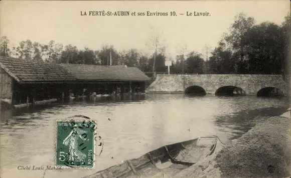 Ak La Ferté Saint Aubin Loiret, Le Lavoir