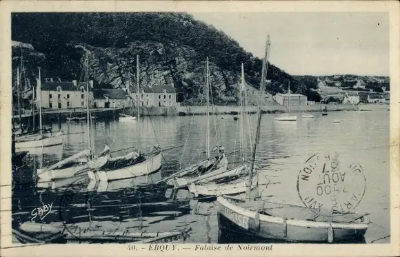 Ak Erquy Côtes d’Armor, Falaise de Noirmont, Boote