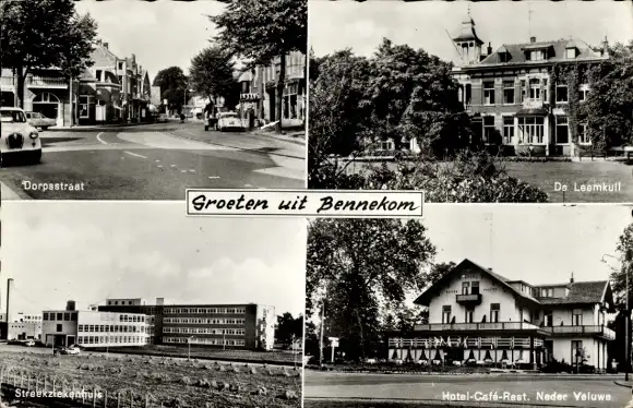 Ak Bennekom Gelderland, Hotel, Dorpsstraat, Streekziekenhuis