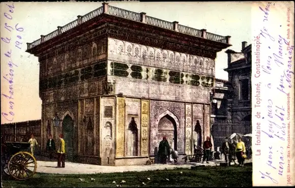 Ak Konstantinopel Istanbul Türkei, Brunnen von Tophané