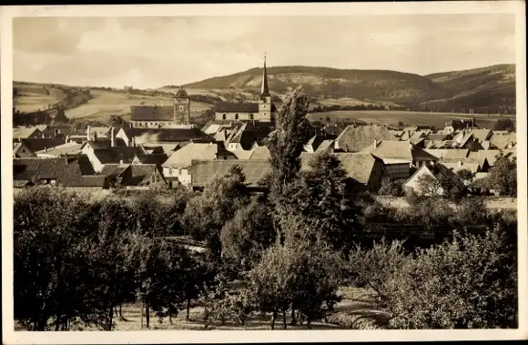Ak Bischofsheim vor der Rhön Unterfranken, Panorama