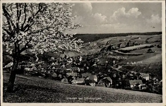 Ak Hausen bei Würzburg Unterfranken, Panorama