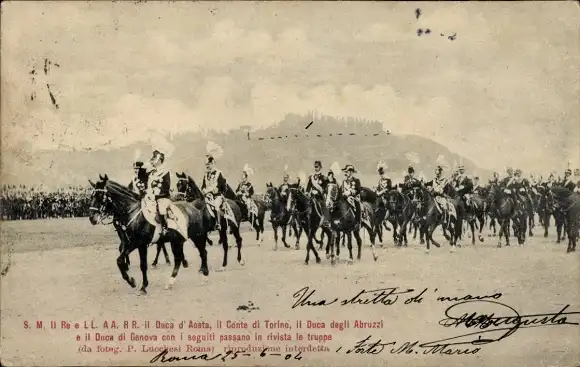 Ak Vittorio Emanuele III, Duca d'Aosta, Conte di Torino, Duca degli Abruzzi, Duca di Genova