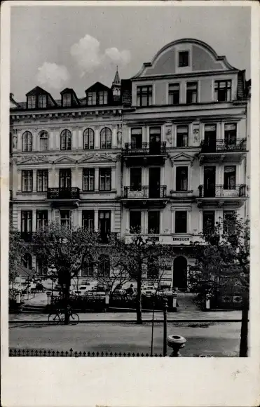 Ak Karlovy Vary Karlsbad Stadt, Hotel Pension Brasilien