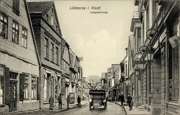 Ak Lübbecke in Westfalen, Langestraße