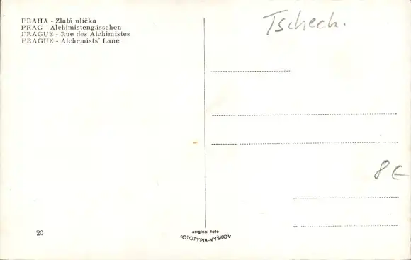 Ak Praha Prag Tschechien, Alchimistengässchen