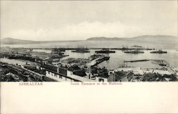 Ak Gibraltar, Hafenbild