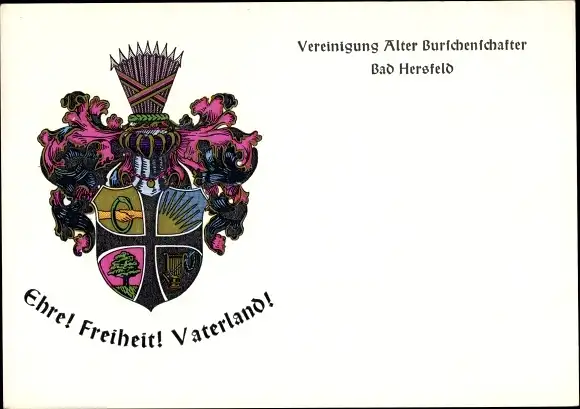 Studentika Ak Bad Hersfeld in Hessen, Vereinigung Alter Burschenschafter, Urburschenschaft